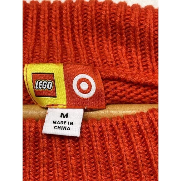 Target Lego Men's Red/Orange Sweater Size Medium - Picture 7 of 7